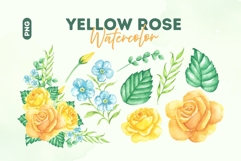 Yellow Rose Botanical Illustration Pack Product Image 1