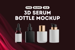 Luxury Serum Packaging Mockup Bundle Set 3 Product Image 1