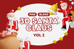 Christmas Santa 3D Pack Vol 2 Product Image 1