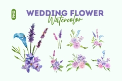Watercolor Bridal Bouquet Clipart Pack Product Image 1