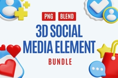 3D Social Media Icons Pack - Boost Your Online Vibe! Product Image 1