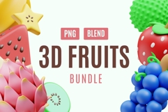 Vibrant 3D Fruits Collection Product Image 1