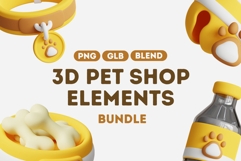 Adorable 3D Pet Shop Elements Bundle Product Image 1