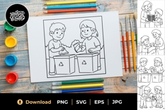 Helping Hands Coloring Pages Product Image 1