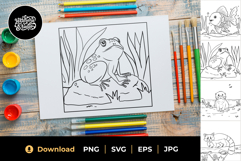 Animal Coloring Pages for Kids Pack 2 Product Image 1