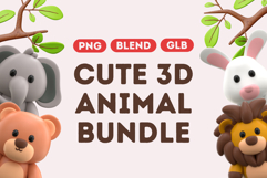 3D Cute Animal Element Bundle Product Image 1