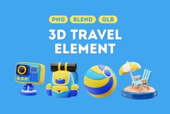 Holiday Adventure 3D Icons Pack 1 Product Image 1