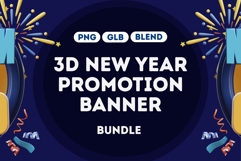 3D New Year Sale Banner Bundle Product Image 1