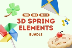 Cute 3D Spring Elements Product Image 1
