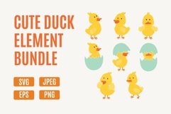 Little Yellow Duck Vector Bundle Product Image 1