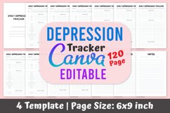 Daily Depression Tracker Canva Template Product Image 1