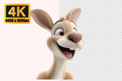 Friendly Kangaroo Transparent PNG Product Image 1