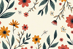 Colorful Floral Background Product Image 1