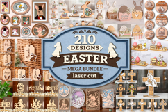 3D Easter Mega Bundle laser cut. Christian home decor Product Image 1