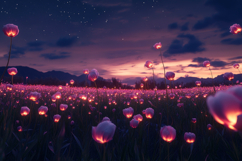 Red Tulips Flowers Background Wallpaper Product Image 1