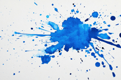 Blue Ink Splash on White Background Wallpaper Product Image 1