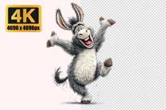 Fluffy Donkey Dancing Transparent PNG Product Image 1