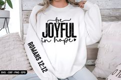 Be Joyful In Hope - Christian Sleeve T-Shirt Design Product Image 1