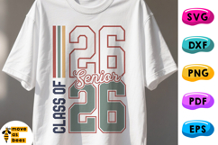 Senior Class Of 2026 SVG, PNG, Retro Design Product Image 1