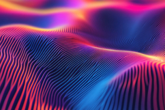 Abstract Neon Wave Background Wallpaper Product Image 1