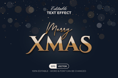 Christmas Gold Text Effect Product Image 1