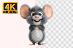 Cartoon Mouse Transparent PNG Product Image 1