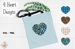 Heart Leopard Pattern Designs SVG - PNG Product Image 1
