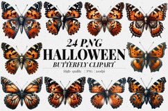 Halloween Butterfly Sublimation - Clipart PNG Bundle Product Image 1