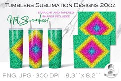 Glitter Retro Sublimation tumblers| 20 oz skinny tumbler Product Image 1