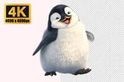 Happy Penguin Transparent PNG Product Image 1