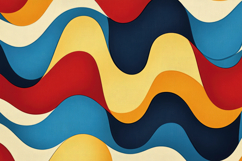 Abstract Colorful Waves Background Wallpaper Product Image 1