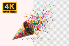 Party Popper Transparent PNG Product Image 1