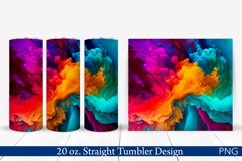 Alcohol Ink Tumbler Wrap | 20 oz Skinny Abstract Tumbler Product Image 1