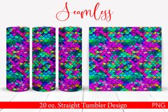 Mermaid Scales Tumbler Wrap | 20 oz. Seamless Design Product Image 1