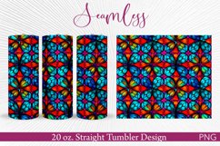 Stained Glass Tumbler Wrap | 20 oz. Seamless Design Product Image 1