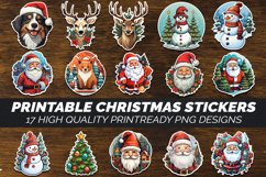 Christmas Stickers Bundle | Printable Sticker Bundle Product Image 5