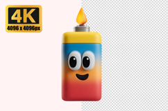 Cartoon Candle Transparent PNG Product Image 1