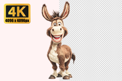 Smiling Donkey Transparent PNG Product Image 1