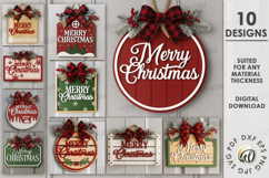 Merry Christmas Wall Signs Bundle Laser Cut. Wall Decor SVG Product Image 1