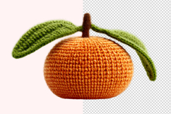 Crochet Orange Transparent PNG Product Image 1