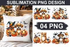 Halloween Dog - Pillow Sublimation PNG Design Product Image 1
