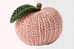 Crochet Peach Fruit Transparent PNG Product Image 1