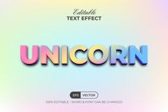 Unicorn Text Effect 3D Style Product Image 1