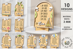 3D Kids Affirmation Signs Lasercut Bundle. Nursery decor SVG Product Image 1