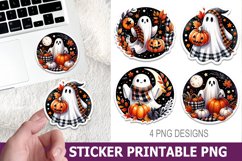 Halloween Ghost Sticker Printable | High Quality 300 Dpi Product Image 1