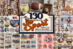 3D Sports Mega Bundle Laser cut. Sport home decor SVG Product Image 1