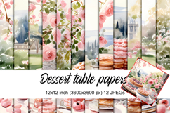 Dessert Table Digital Papers Product Image 1