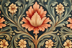 Floral Pattern Art Background Wallpaper Product Image 1