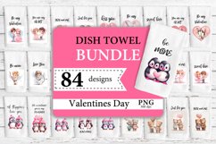 Kitchen Dish Towel Bundle PNG. Valentines Day Towel PNG Product Image 1