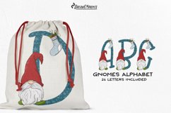 Christmas Alphabet | Gnome Clipart Letters Product Image 1